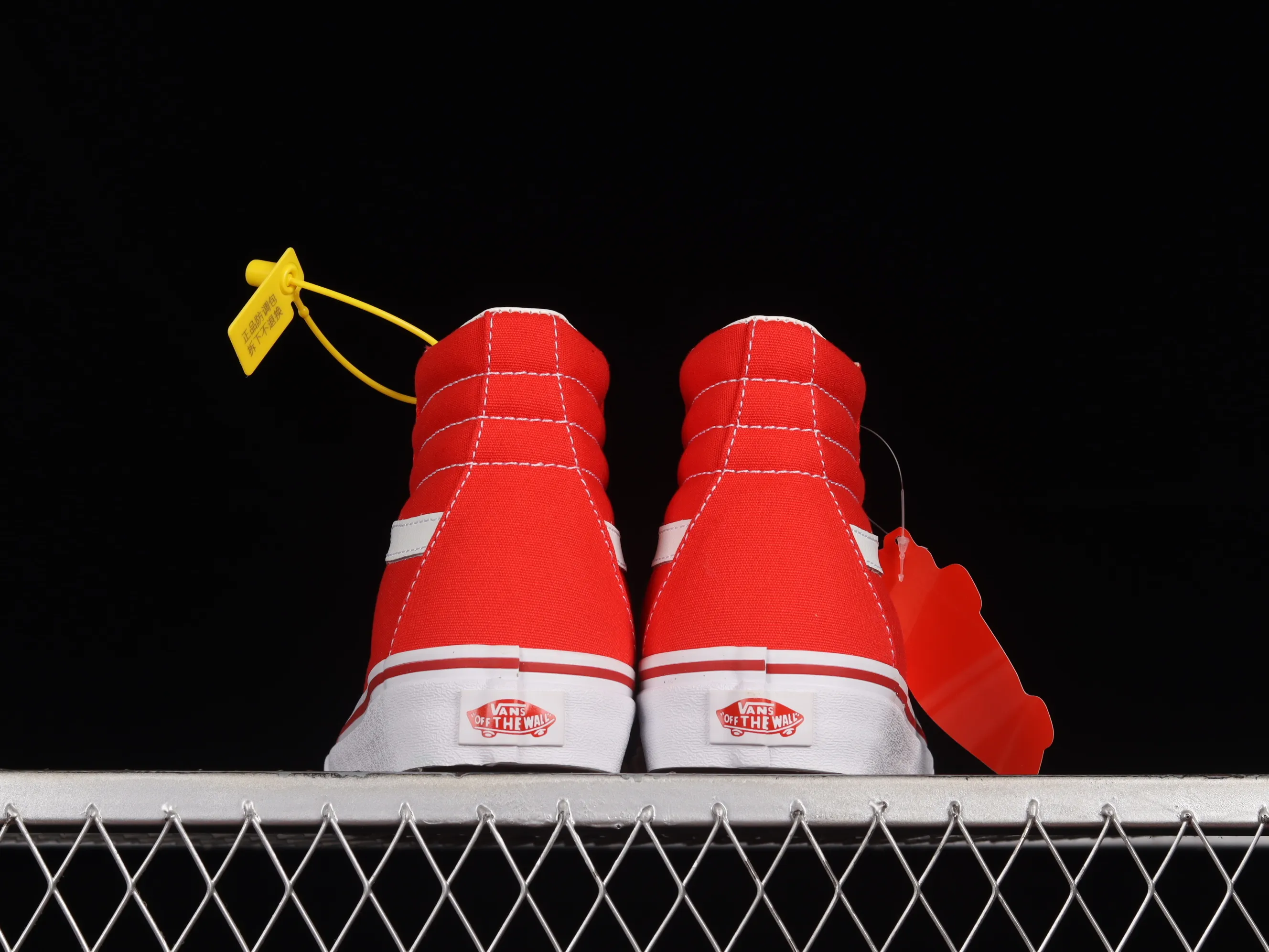 All categories Vans Vans series Vans Hi Vans high-top Vans SK8-Hi Vans official high-end branch classic red and white high-top casual sneakers VN000TS9GYK